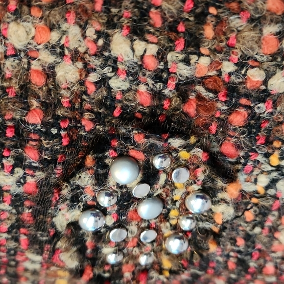 Per Se rust/brown tweed skirt-8 - Picture 2 of 6